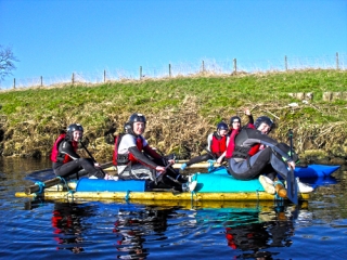 fancy getting wet @ raft building